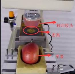 看了同行，才知道移印硅膠在水果上也有應用